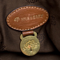 Mulberry Brown Leather Oversized Alexa Top Handle Bag