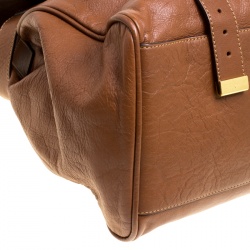 Mulberry Brown Leather Oversized Alexa Top Handle Bag