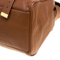 Mulberry Brown Leather Oversized Alexa Top Handle Bag
