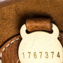 Pre Owned Mulberry Brown Croc Embossed Leather East West Bayswater Satchel