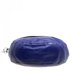 Pre Owned Mulberry Blue Grained Leather Daria Shoulder Bag