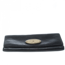 Mulberry Black Leather Continental Wallet