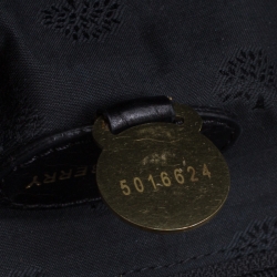 Pre Owned Mulberry Black Leather Oversized Alexa Top Handle Shoulder Bag