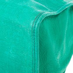 Pre Owned Mulberry Jungle Green Leather Satchel