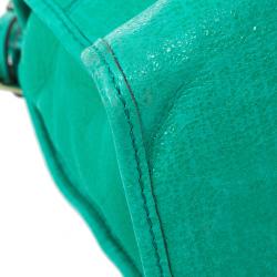 Pre Owned Mulberry Jungle Green Leather Satchel