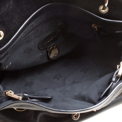 Pre Owned Mulberry Black Leather Postmans Lock Satchel