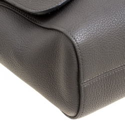 Pre Owned Mulberry Grey Leather Lily Shoulder Bag