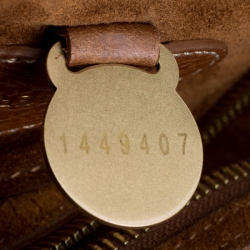 Pre Owned Mulberry Brown Croc Embossed Leather Bayswater Satchel