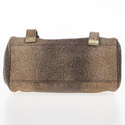 مملوكة مسبقًا Mulberry Mini Bark Brown Furry Print Alexa Bag