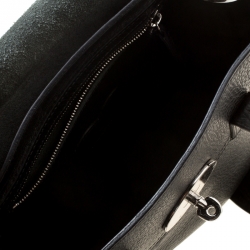 Pre Owned Mulberry Black Leather Mini Cara Delevingne Backpack Tote