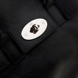 Pre Owned Mulberry Black Leather Mini Cara Delevingne Backpack Tote