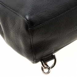 Pre Owned Mulberry Black Leather Mini Cara Delevingne Backpack Tote