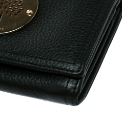 Mulberry Black Leather Continental Wallet