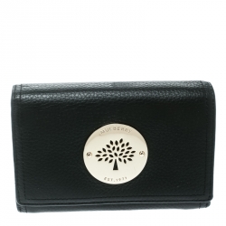 Mulberry Black Leather Continental Wallet