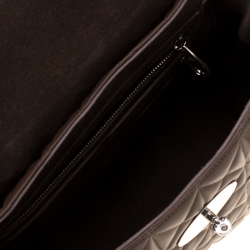 Pre Owned Mulberry Brown Quilted Leather Cara Delevingne Backpack