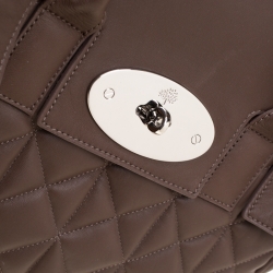 Pre Owned Mulberry Brown Quilted Leather Cara Delevingne Backpack