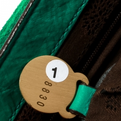 Mulberry Green Leather Alexa Top Handle Bag