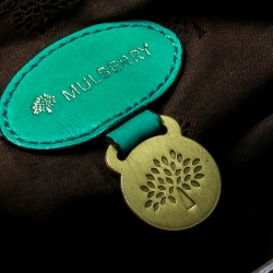 Mulberry Green Leather Alexa Top Handle Bag