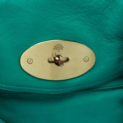 Mulberry Green Leather Alexa Top Handle Bag
