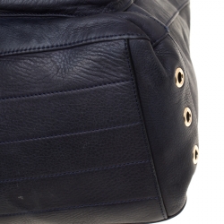 Mulberry Navy Blue Leather Tillie Top Handle Bag