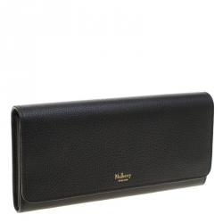 Mulberry Black Leather Continental Wallet
