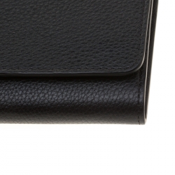 Mulberry Black Leather Continental Wallet