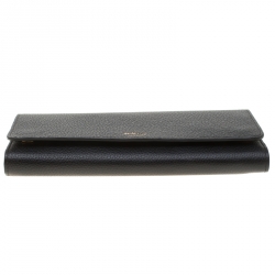 Mulberry Black Leather Continental Wallet