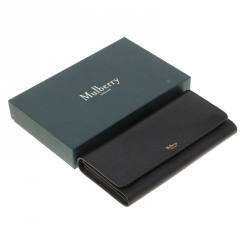 Mulberry Black Leather Continental Wallet