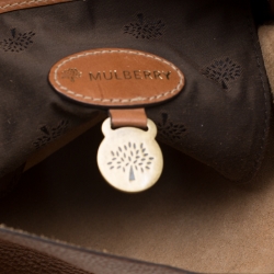 Pre Owned Mulberry Brown Leather Crossbody Bag