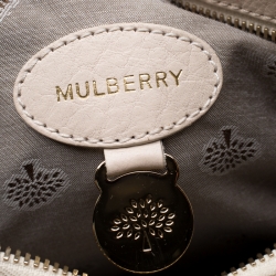 Mulberry Cream Leather Taylor Top Handle Bag