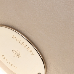 Mulberry Cream Leather Taylor Top Handle Bag