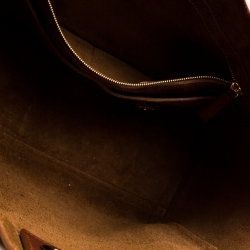 Pre Owned Mulberry Dark Brown Leather Willow Tote