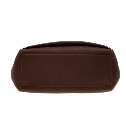 Pre Owned Mulberry Dark Brown Leather Willow Tote