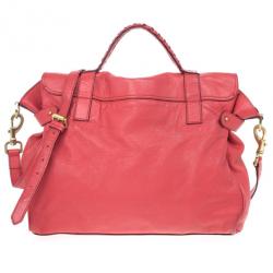 Pre Owned Mulberry Pink Panel Alexa Leather Satchel