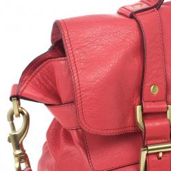 Pre Owned Mulberry Pink Panel Alexa Leather Satchel