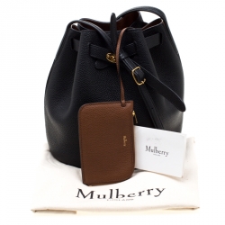Pre Owned Mulberry Black/Brown Leather Abbey Bucket Bag