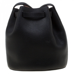 Pre Owned Mulberry Black/Brown Leather Abbey Bucket Bag