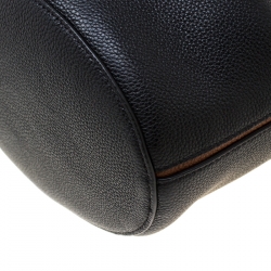 Pre Owned Mulberry Black/Brown Leather Abbey Bucket Bag