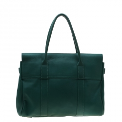 Pre Owned Mulberry Green Leather Bayswater Satchel