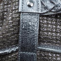 Pre Owned Mulberry Alexa Sparkle Tweed Leather Bag