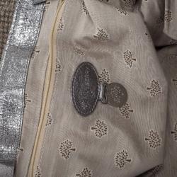 Pre Owned Mulberry Alexa Sparkle Tweed Leather Bag