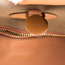Mulberry Pink Shearling and Leather Roxette Satchel