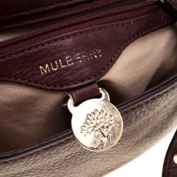 Pre Owned Mulberry Burgundy Leather Tessie Crossbody Bag