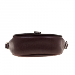 Pre Owned Mulberry Burgundy Leather Tessie Crossbody Bag