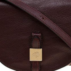 Pre Owned Mulberry Burgundy Leather Tessie Crossbody Bag