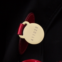 Pre Owned Mulberry Red Patent Leather Roxanne Tote