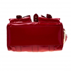 Pre Owned Mulberry Red Patent Leather Roxanne Tote