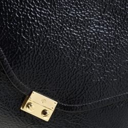Mulberry Black Patent Leather Neely Top Handle Bag