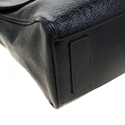 Mulberry Black Patent Leather Neely Top Handle Bag