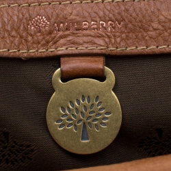 Pre Owned Mulberry Brown Leather Emmy Satchel